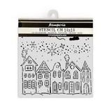 Stamperia - Dikke stencils voor plakboeken, albums en bullet journals, klassieke kerst, flexibel materiaal, gemakkelijk schoon te maken, perfect voor ambachten en geschenken