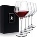 Set de 4 verres à vin rouge en cristal avec boîte cadeau