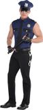 Amscan Kostuum Politie Heren Polyester Blauw/zwart 6-delig Mt L