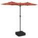 VidaXL Parasol d'extérieur gris foncé, terre cuite