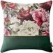 Room99 Decoratieve Kussenhoes Blossom 45x45 Velours Flesgroen Bloemendessin