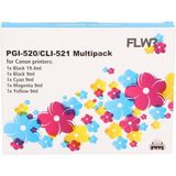 Canon FLWR - Canon CLI-521 Multipack Zwart en Kleur XL Cartridges