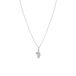 Lucardi Kinder Zilveren ketting met hanger beer zirkonia - Ketting - 925 Zilver - Zilverkleurig - 40 cm