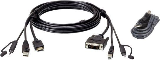 Aten 2L-7D02DHX2 USB HDMI naar DVI-D Secure KVM Kabel Set