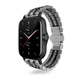 Xiaomi Amazfit GTS bracelet à maillons en acier (argent/noir)