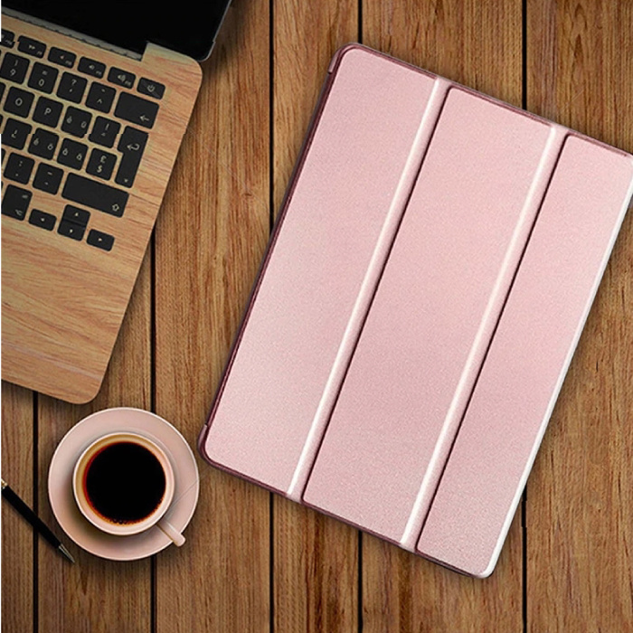 Stuff Certified iPad Mini 1 Leren Vouwbare Cover Hoesje Case Roze