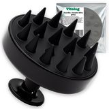 Vitolog Serie - Brosse de massage crânienne - Ergonomique - Silicone - Microcirculation