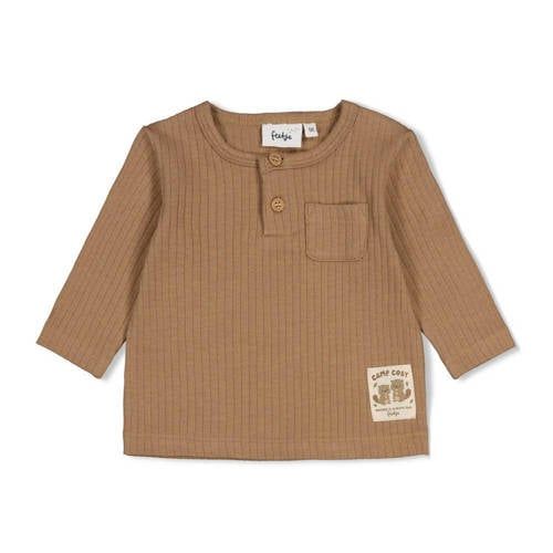 Feetje longsleeve Tiny Timber Tales - lichtbruin