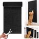 Kattenkrabmat, Zelfklevende kattenkrabmat, 200×30 cm kattenkrabmat, verdikte kattenkrabmat voor aan de muur, zelf te knippen kattenmat, kattenkrabmatten voor aan de muur, bank, meubels (zwart)