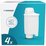 Wessper AQUAINTENSE+ waterfilter voor espressomachines, 4 stuks