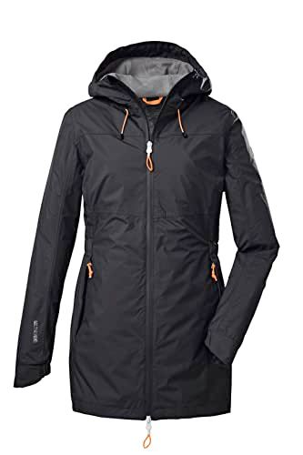 killtec Women's Functional Jacket with Hood - KOS 54 WMN JCKT - Dark Anthracite - Size 46