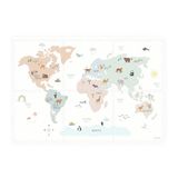 Play&Go EEVAA 3-in-1 omkeerbare puzzel Wereldmap (120x180cm - 6 tegels)