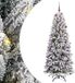 vidaXL Sapin de Noël artificiel Blanc 180 cm PVC, Plastique, Acier, PE