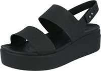 Crocs Brooklyn Low Wedge Sandalen Zwart Dames EU 36,5