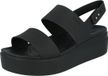 Crocs Brooklyn Low Wedge Sandalen Zwart Dames EU 36,5