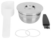Capsules à café réutilisables Set avec cuillère et brosse