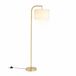 Merkloos Relaxdays Booglamp - kantelbare kap - 160 cm - E27 - woonkamer