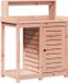 vidaXL Oppottafel met schappen 82,5x50x109,5 cm massief douglashout