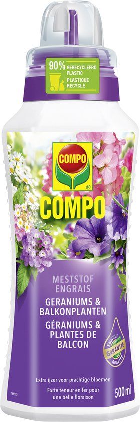 COMPO Vloeibare Meststof Geraniums & Balkonplanten - 500 ml