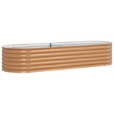 VidaXL Verhoogd bed bruin 240 x 80 x 44 cm staal