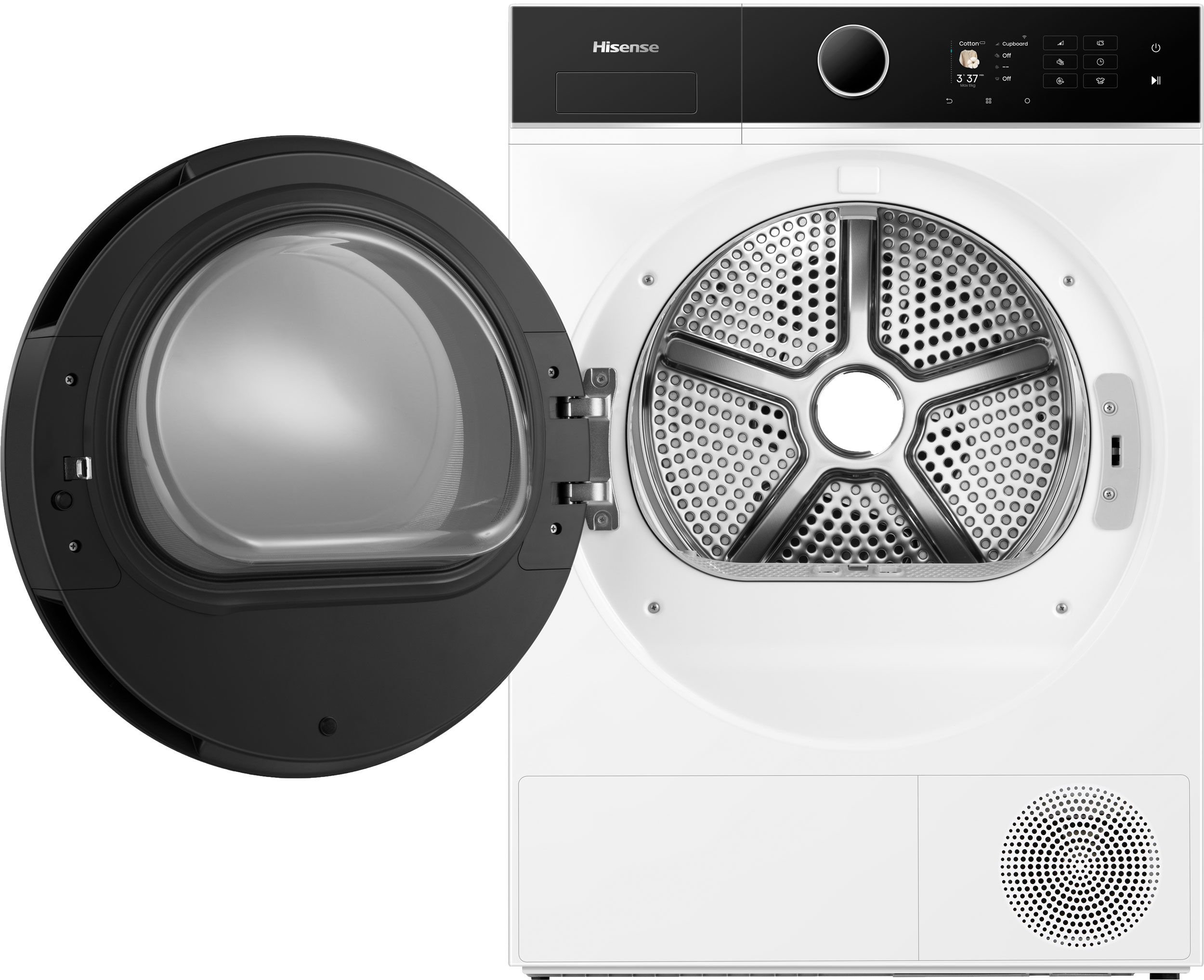 Hisense DH5I804BWCD - Wasdroger - Vrijstaand - 8 kg - Wit