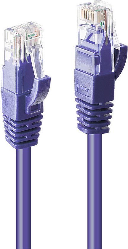 Lindy 48128 netwerkkabel Paars 15 m Cat6 U/UTP