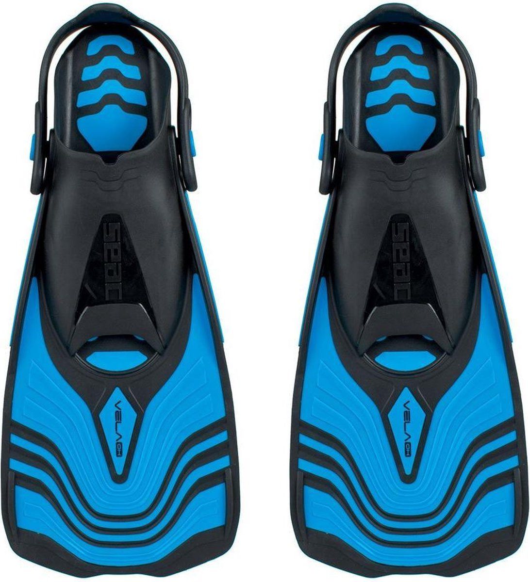 Seac Vela OH Snorkel- en Zwemvinnen - Blauw - Verstelbare Riem
