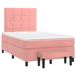 Maison Exclusive - Sommier À Lattes De Lit Avec Matelas Rose 120x190 Cm Velours