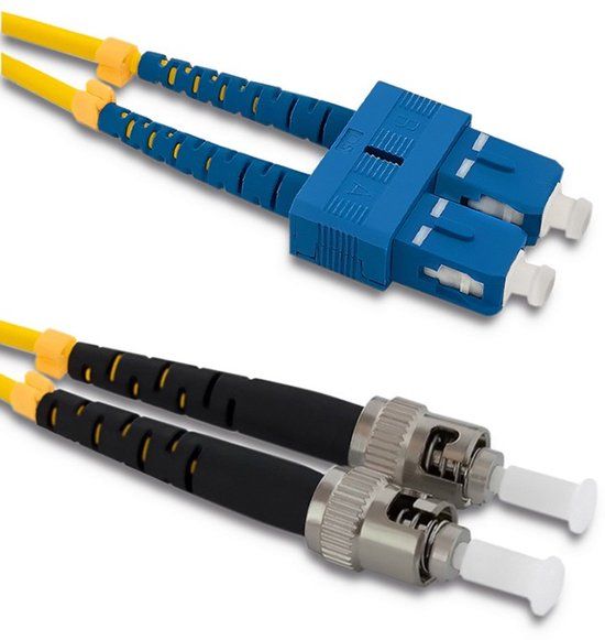 Qoltec Serie - Enkelmodus Duplex Patchcord - SC/UPC naar ST/UPC - 9/125 - 3m