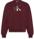 Calvin Klein Trui Relaxed Sweatshirt Met Monogram Lv047b234g Wcv Renaissance Red Dames Maat XS