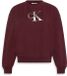 Calvin Klein Trui Relaxed Sweatshirt Met Monogram Lv047b234g Wcv Renaissance Red Dames Maat XS