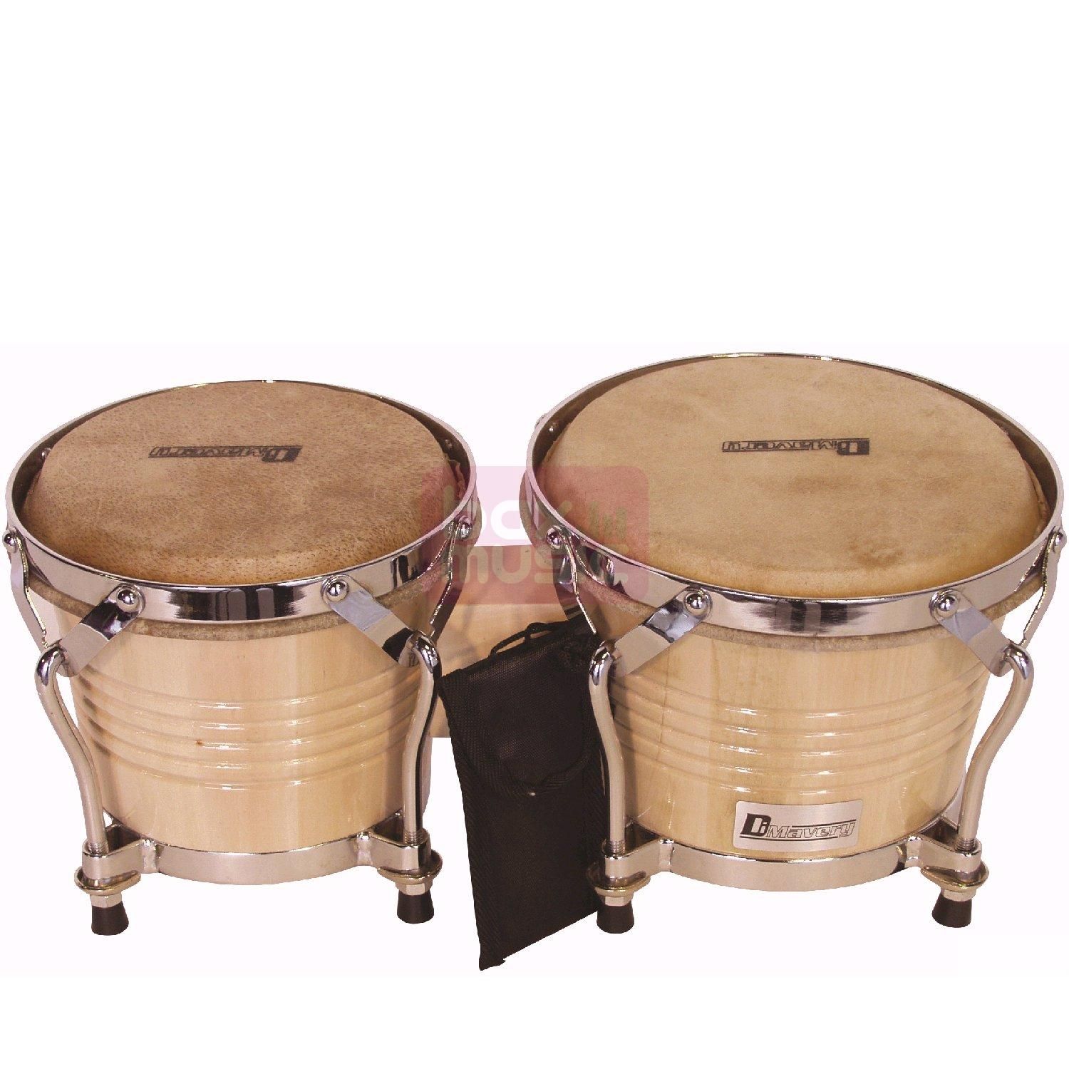 Dimavery BG-67 houten bongoset 6.5 en 7.5 inch