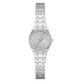 Guess GW0931L1 Pixie zilveren dameshorloge, 25 mm met roestvrijstalen band en 3 bar waterbescherming