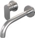 Brauer Brushed Edition Inbouw Wastafelmengkraan met Gebogen Uitloop en Rozetten Model C2 RVS Geborsteld PVD