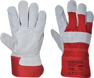 Portwest Premium Chrome Rigger Handschoen Rood-XL