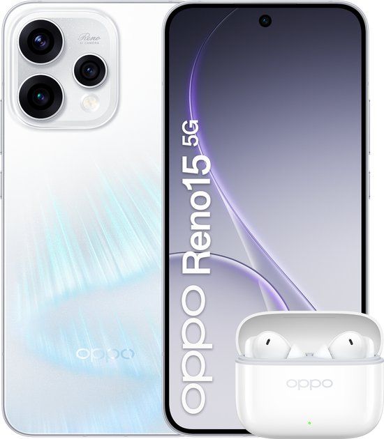 OPPO Reno15 5G Aurora White 512GB Wit