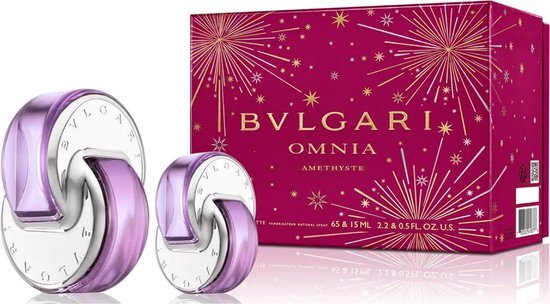 Bvlgari Omnia Amethyste Giftset - 100 ml eau de toilette spray + 15 ml eau de toilette tasspray - cadeauset voor dames