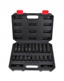 Awtools Black Line - Dopsleutelset - 20-delig - CrMo Staal - 1/2" Aansluiting