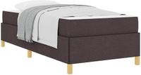 vidaXL Bedframe Donkerbruin Stof 80 x 200 cm