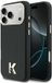 Karl Lagerfeld - Étui rigide en cuir Khead Logo MagSafe (KLHMP17X5PGFKHGK) - iPhone 17 Pro Max - Noir