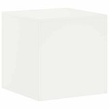 vidaXL Plantenstand Wit 40 x 40 x 40 cm Staal