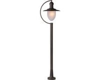 Lucide ARUBA - Lantaarnpaal - Ø 25 cm - 1xE27 - IP44 - Roest bruin