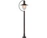 Lucide ARUBA - Lantaarnpaal - Ø 25 cm - 1xE27 - IP44 - Roest bruin