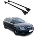 Omtec Omac Barres De Toit Pour Toyota Avensis Ii Break 2003-2008 – Tüv / Din 75302:2019 – Antivol Inclus – Charge Max 75 Kg – 2 Barres Noir