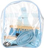Harrys Horse Poetstas Backpack Compleet - 6 delig - Lichtblauw