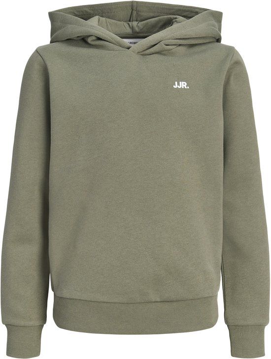JJ REBEL JUNIOR JACK&JONES JREBREBEL LOGO SWEAT HOOD NOOS JNR Jongens Sweater 140 Groen