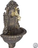 Merkloos Relaxdays Wandfontein - 24,5x40x13 cm - Zwart