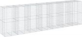 vidaXL Gabion avec couvercle, 700x100x200 cm, acier galvanisé