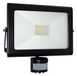 Tibelec 350520 LED-koplamp, zwart, extra vlak, met bewegingsmelder, 50 W, 3400 lumen, niet bekabeld, aluminium, 50 W, 70 x 235 x 255 mm