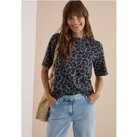 Cecil Shirt met ronde hals en luipaardprint